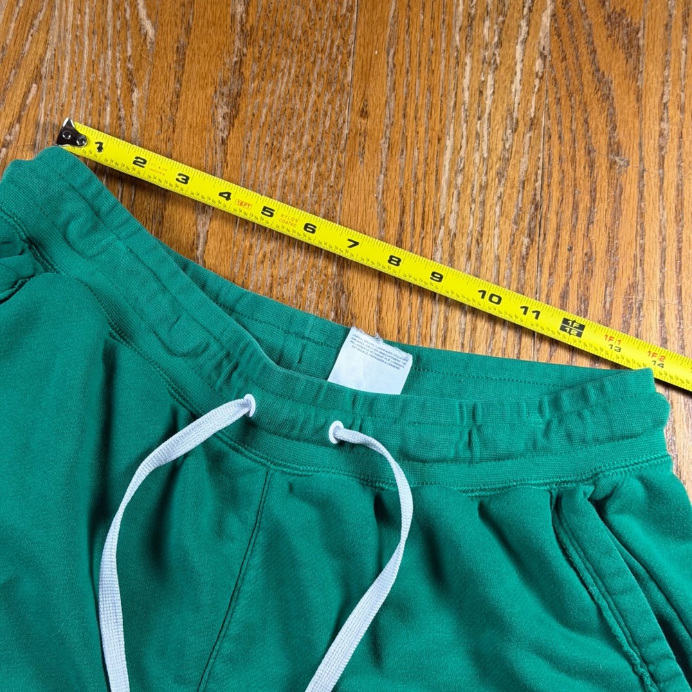 Nike Sportswear French Terry Shorts Green Futura Logo Raw Hem DX0502-365 Mens XL - Picture 7 of 11